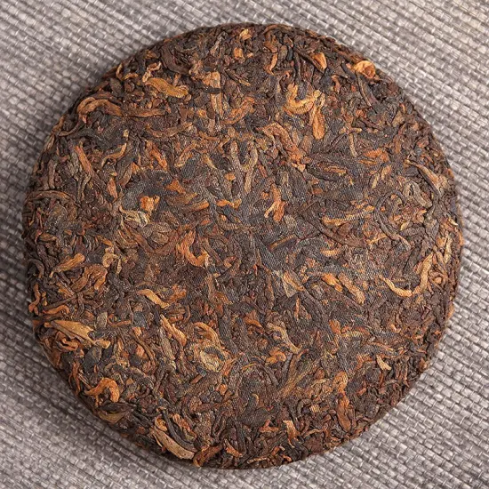 100g Yunnan Gold Bud Palace Ripe Aged Shu Puerh Cake